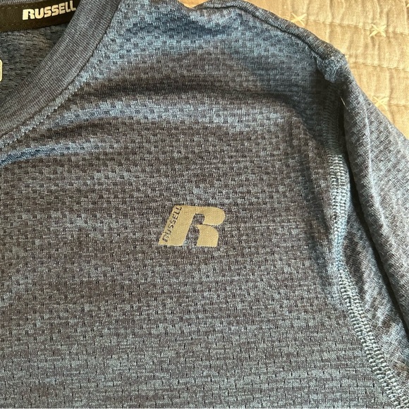 (Bundle 3 for $15) Russell Athletic Kids Dry-Fit Shirt Navy L (10/12) - Picture 3 of 6